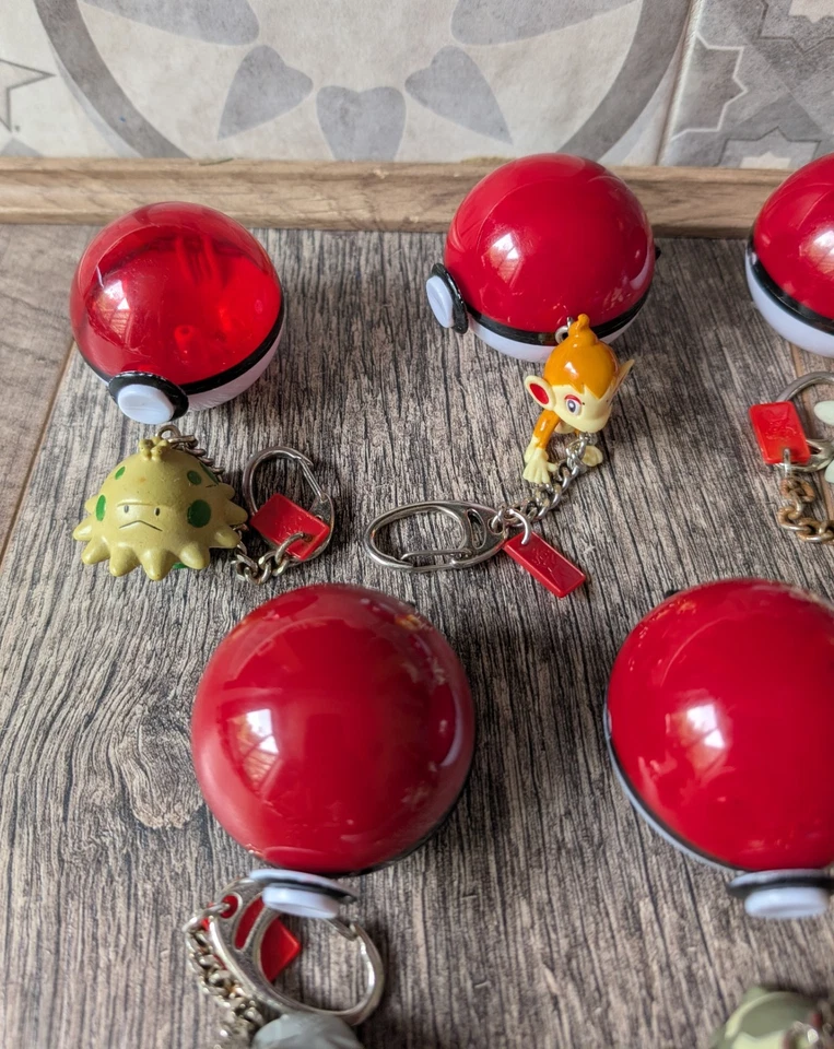 Pokemon Vintage Key Chains Pokeball 2004 x 10 - Image 3 of 4