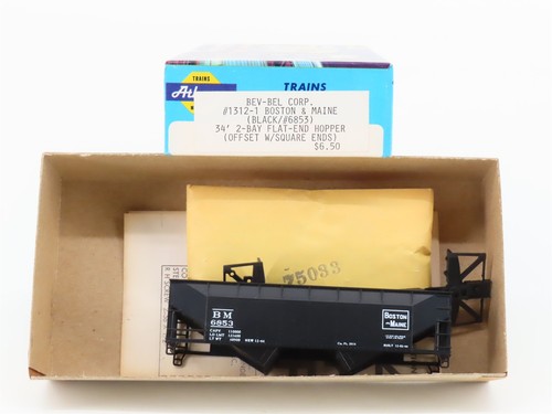 Kit Athearn Bev-Bel escala HO 1312-1 B&M Boston & Maine 34' tolva de 2 bahías #6853 | Zustand: Used