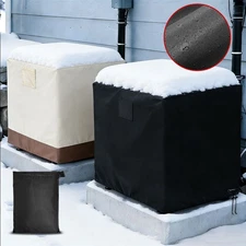 34" Air Conditioner Cover Central AC Units Outdoor Waterproof Snow UV Protector