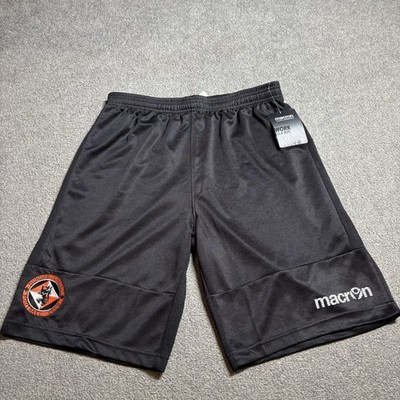Macron Mens Dundee United Black Football Shorts Size Large Brand New BNWT 2018