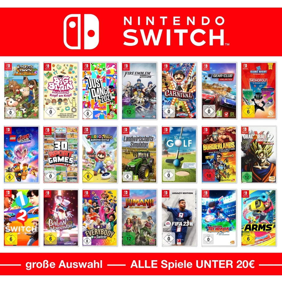 Nintendo Switch Spiele-Wahl 🚨 ALLE Spiele UNTER 20€ pro Game ⬇️2️⃣0️⃣💰✅ - Bild 1 von 1