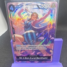 Bandai Mr.2 Bon Kurei (Bentham) OP14-091 SR Alt Art Foil Character 5000 Eng