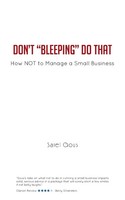 Don't Bleeping Do That | How Not To Manage A Small Business | Sarel Gous | Buch