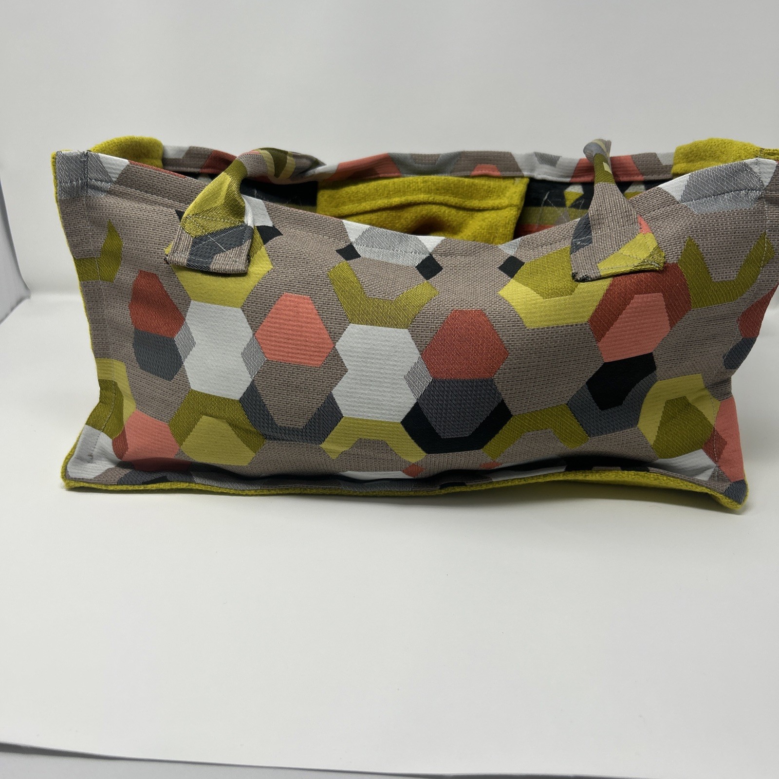 Vintage Patchwork Geometric Rectangular Handbag P… - image 1