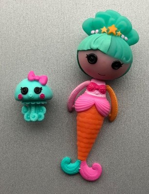 VINTAGE MGA Lalaloopsy Lala-Oopsies MINI MERMAID Schatz Spielzeug Puppe (B)