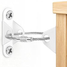 6-Pack Furniture Anchors for Baby Proofing, Anti Tip Straps Safety Kit to...