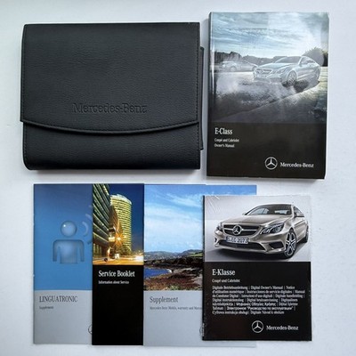 MERCEDES E CLASS COUPE  & CABRIOLET OWNERS MANUAL HANDBOOK - WALLET 2013 - 2016