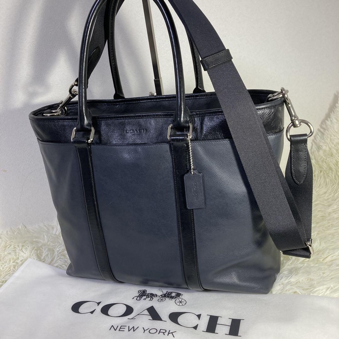 Very Popular Coach Business Tote 2way Metropolitan A4 All Leather