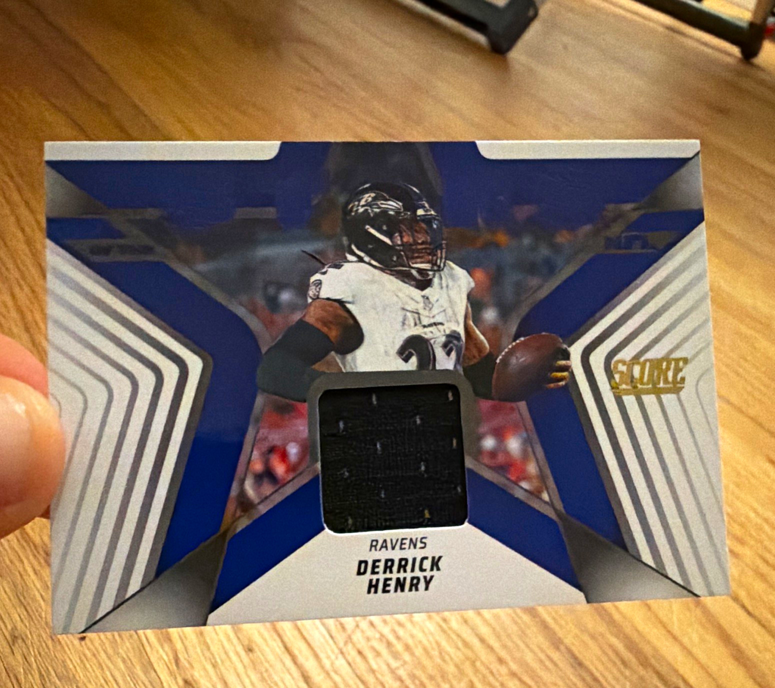 2025 Score Stars of the NFL Derrick Henry Ravens Patch Relic Jersey #SNJ-DHY