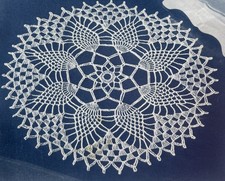 Vintage 1950s Royal Hand Crochet Pattern PINEAPPLE PETALS 9" DOILY