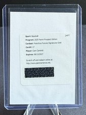 2025 Prospect Edition CAM CAMINITI Franchise Futures AUTO GOLD /10 - Redemption