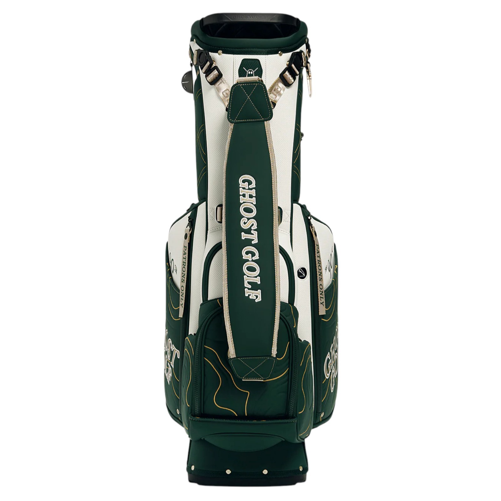 Ghost Golf Patrons Only Anyday 7-Way Stand Bag, Men's, Forest Green/White