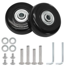 Luggage Wheels Replacement Set of 2, 45Mm X 18Mm Suitcase Wheels Replacement Rub