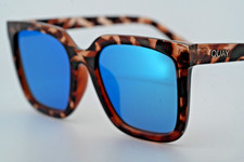 Quay Genesis Sunglasses Full Rim Plastic Square Tortoise Oversized READ 