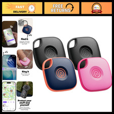 Bluetooth Tracker 4-Pack - Key Finder, Item Locator for Keys, Bags & Phone - iOS