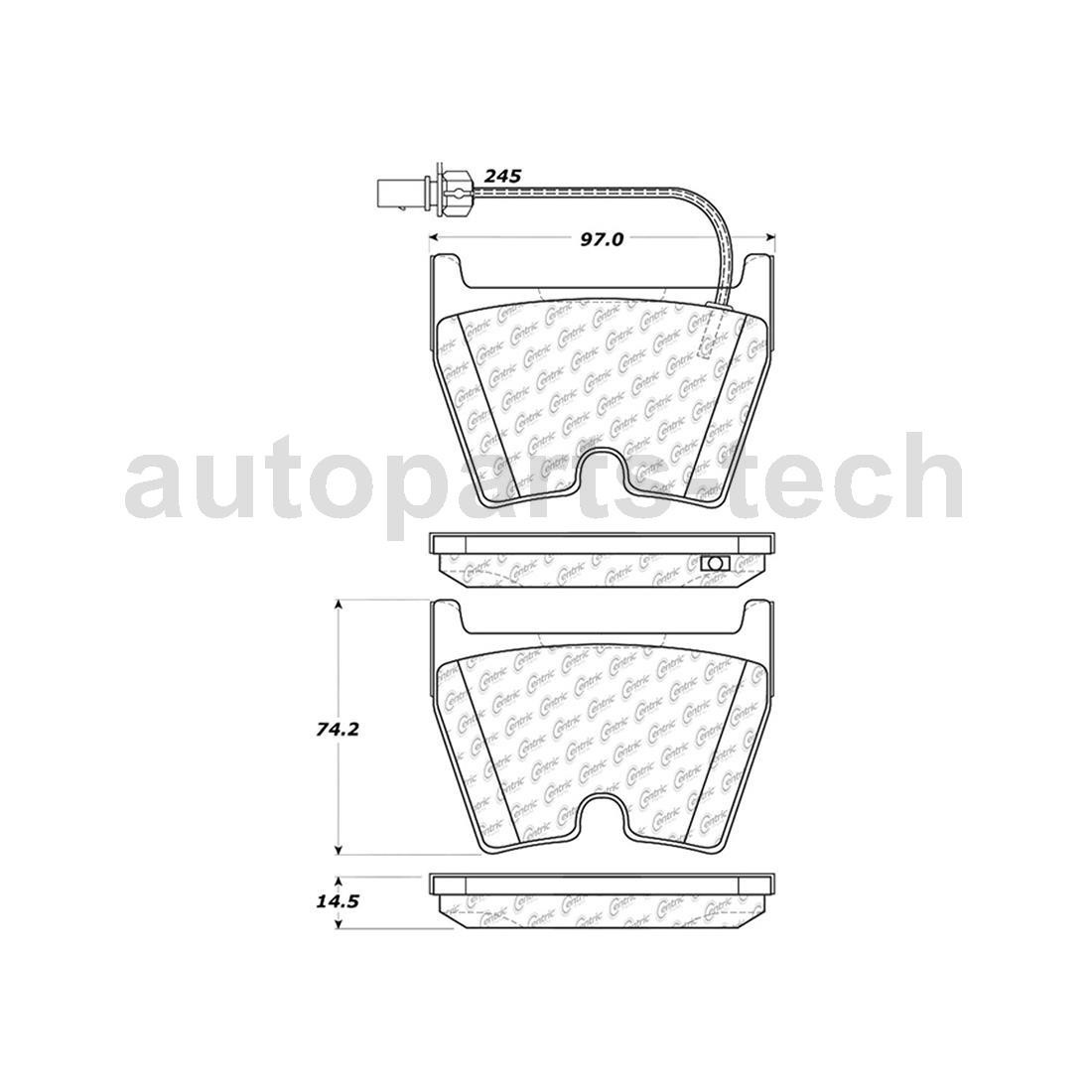 Audi R8 2008-2012 FRONT Brake pad