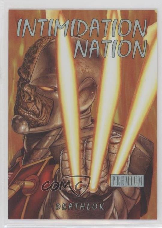 2013 Marvel Fleer Retro Skybox Premium Intimidation Nation Deathlok #2IN 0kg8