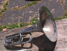 Vintage IMPERIAL Horn Bugle Single Valve PARTS DECOR