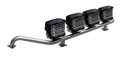Scheinwerferbügel + 4x LED Fernscheinwerfer passend für VW T5 Multivan Bus
