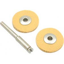 Leather Buffing Wheels 7/8" Jewelers Repair Rotary Tools 3Pcs