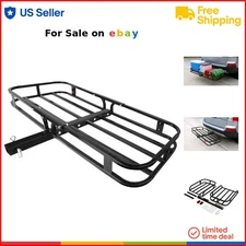 Hitch Cargo Carrier Steel 53x19-1/2 for RV Truck SUV Vans Cars 500lb Capacity