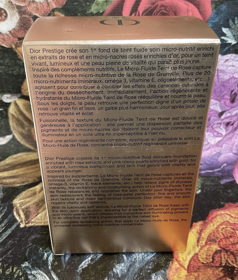 Dior Prestige Le Micro-Fluide Teint de Rose Foundation 1W Warm - Image 3 of 3