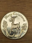 Rudolph .999 1 OZ TROY FINE SILVER ROUND MERRY CHRISTMAS