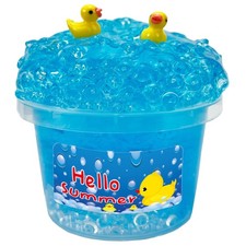 Charming Blue Crunchy Fishbowl Bead Slime,Super Soft and Non-Sticky, Great fo...