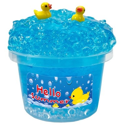 Charming Blue Crunchy Fishbowl Bead Slime,Super Soft and Non-Sticky, Great fo...