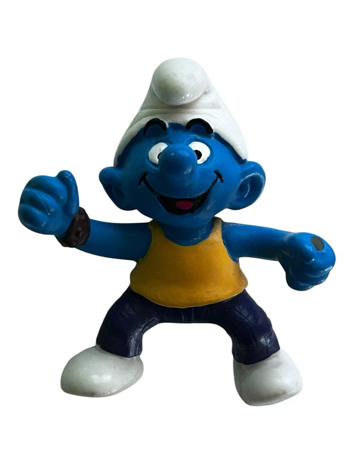 Pitufo Baterista Schleich Juguete Juego Juguete Sin Palos PVC Foto 3 de 4