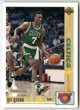 1991-92 UPPER DECK #R12 DEE BROWN ROOKIE STANDOUTS BOSTON CELTICS