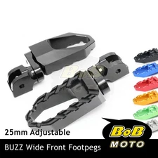 BUZZ Rider Foot Pegs 25mm Extend For Suzuki GSF 1200 600 650 Bandit