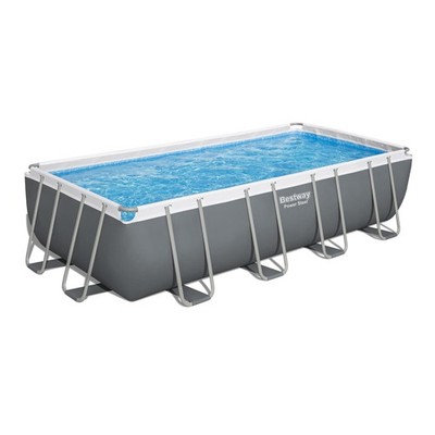 Bestway Power Steel 18'x9'x48'' Rectangular Above Ground Swimming Pool (Open Box)