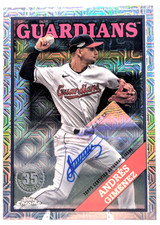2023 Update 1988 Topps Chrome Silver Pack Mojo /50 Andres Gimenez Auto
