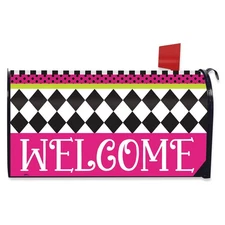 Briarwood Lane Neon Checkerboard Mailbox Cover
