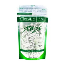 Purize Carbon Activated Extra Slim Filter Tips - 6mm - (250 Pack) - White