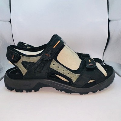 ECCO MENS OFFROAD DURABLE CUSHIONED COMFORT SANDALS BLACK MOLE TRAIL SIZE 12-13