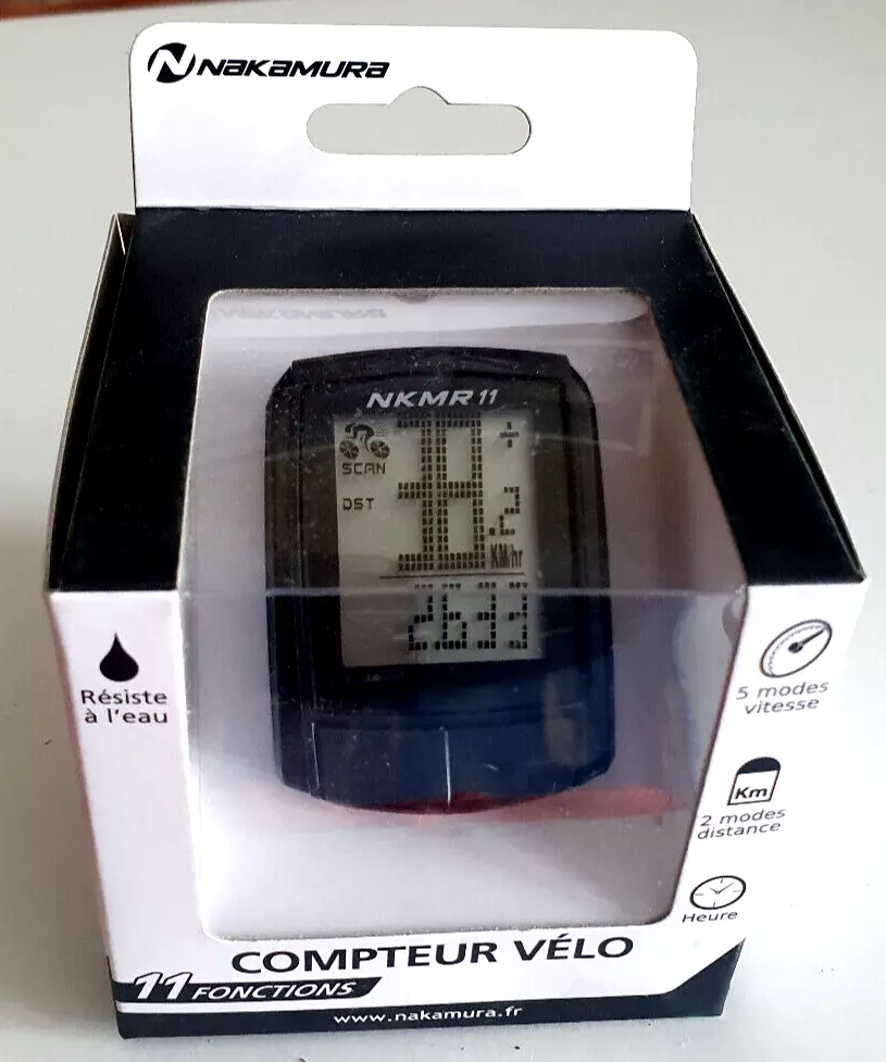 Compteur de vélo Compteur Velo Fil 11 Fonctions NOIR marque nakamura