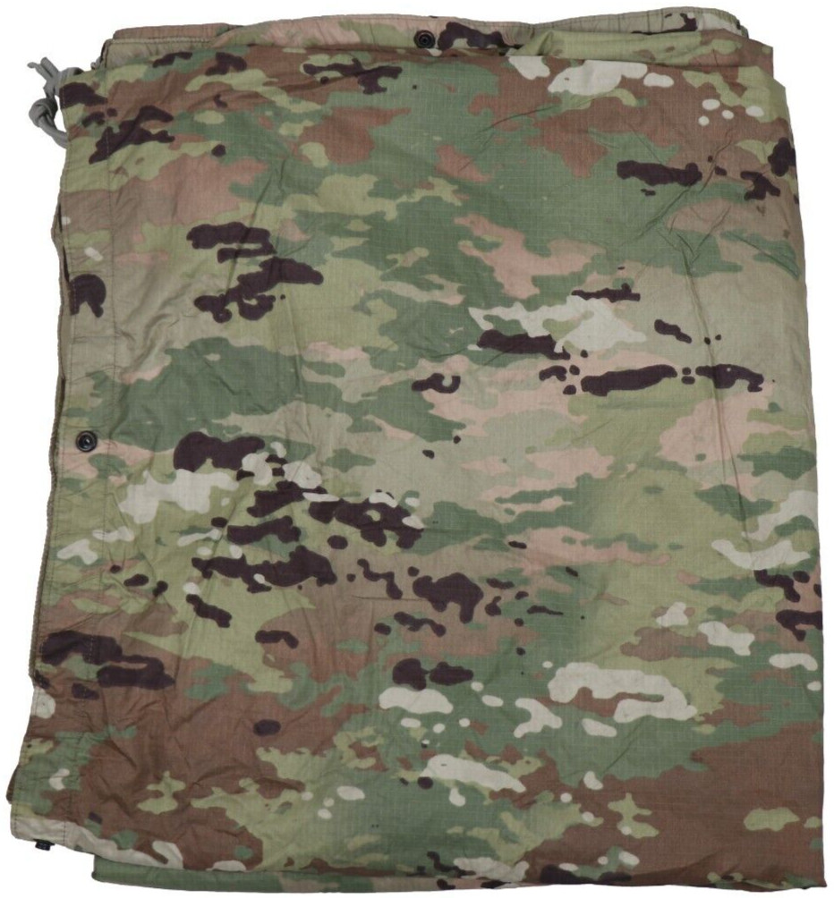 DAMAGED US Army OCP Tarpaulin Multicam Tan Reversible Tarp Military Waterproof