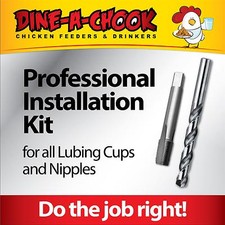 Dine a Chook - Lubing Cup Nipple Install Kit / Chicken Drinker / Feeder Waterer