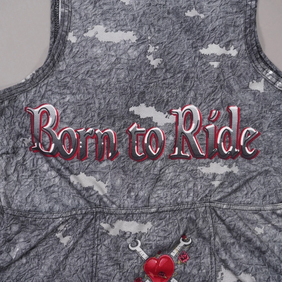 Vintage Cannondale Born To Ride Sleeveless Cycling Jersey Womens Large Gray USA - Image 4 of 4