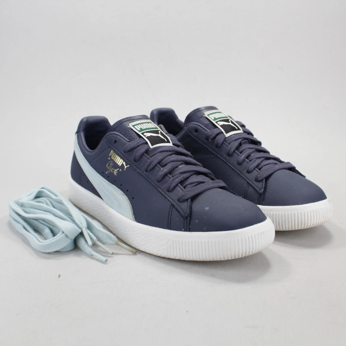 Navy Leather Mens | Sneakers Classic CLEAN/VGUC Clyde eBay Size Puma Lifestyle 9.5 Core