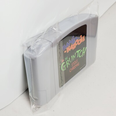How the Grunch Stole Christmas Banjo Kazooie N64 Homebrew Hack Custom Cart NEW