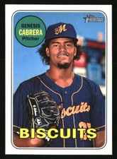 Genesis Cabrera 2018 Topps Heritage Minor League #28 BASEBALL Card