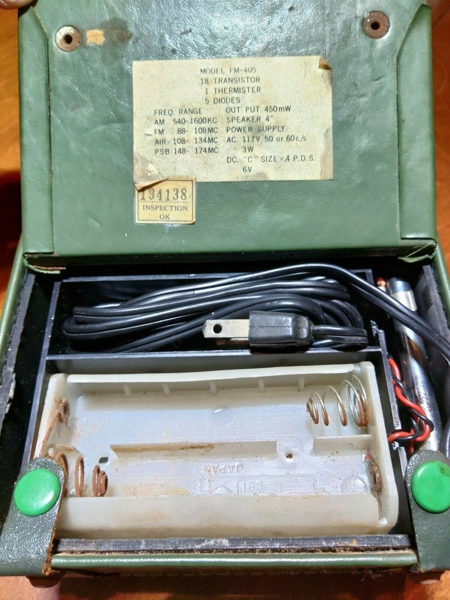 TRANSISTOR レコード Vintage 4-Band 18 Transistor Radio Model FM-405 Made in Japan | eBay