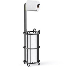 Freestanding Toilet Paper Holder Stand and Tissue Paper Roll Dispenser, Bathroom