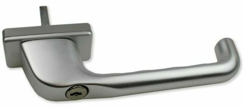 Hoppe Tilt Slide Patio Door Handle 43mm Fixing White Gold & Silver With Key - Picture 9 of 10