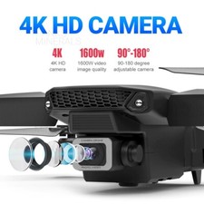 Drone 2026 4K HD Dual Camera WiFi FPV RC Foldable Quadcopter + 4 Batteries 3