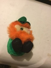 Swibco 2001 PUFFKINS Mr. LUCKY Leprechaun ST PATRICKS DAY 6 Inch Plush Beanbag