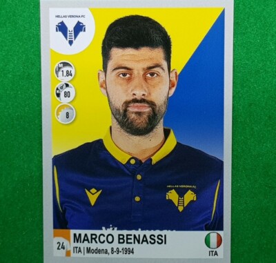 FIGURINE FOOTBALLERS PANINI 2020/21 HELLAS VERONA BENASSI n°231 ALBUM 2021